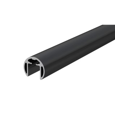 Round Aluminum Glass Cap Rail - 9'6"