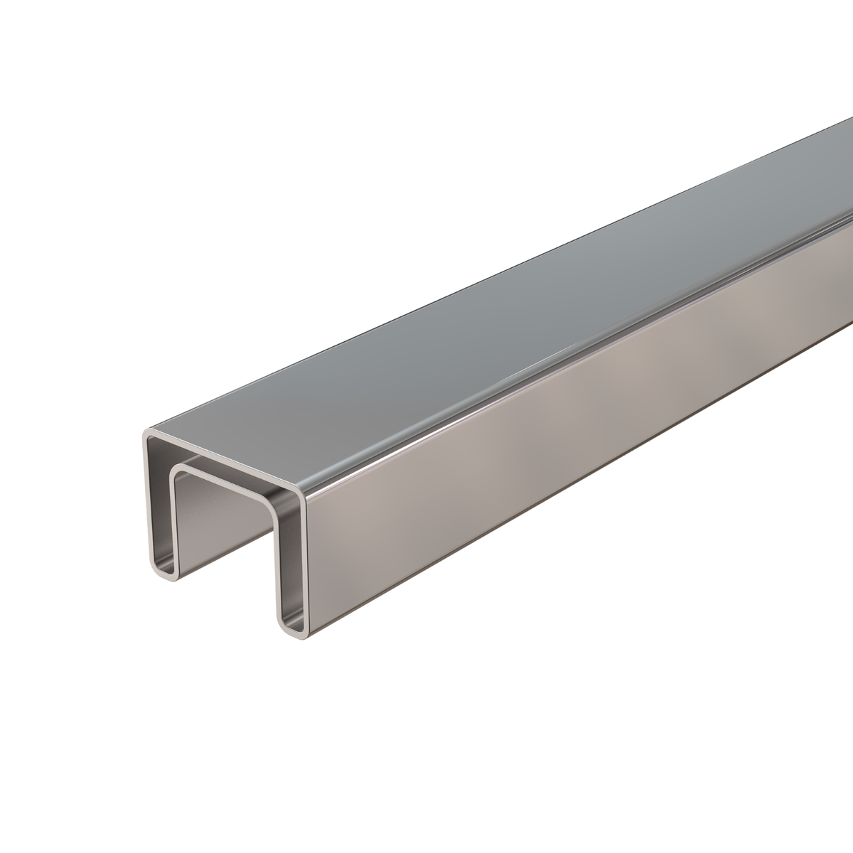 Rectangular Stainless Steel Glass Cap Rail