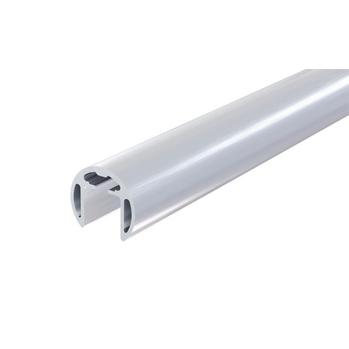 Round Aluminum Glass Cap Rail - 9'6"