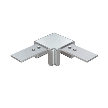 Stainless Steel Glass Cap Rail Fittings