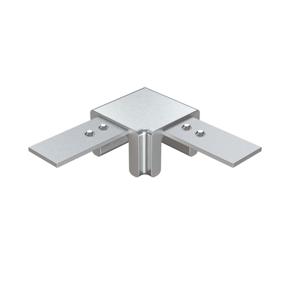 Stainless Steel Glass Cap Rail Fittings
