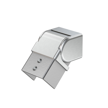 Stainless Steel Glass Cap Rail Fittings