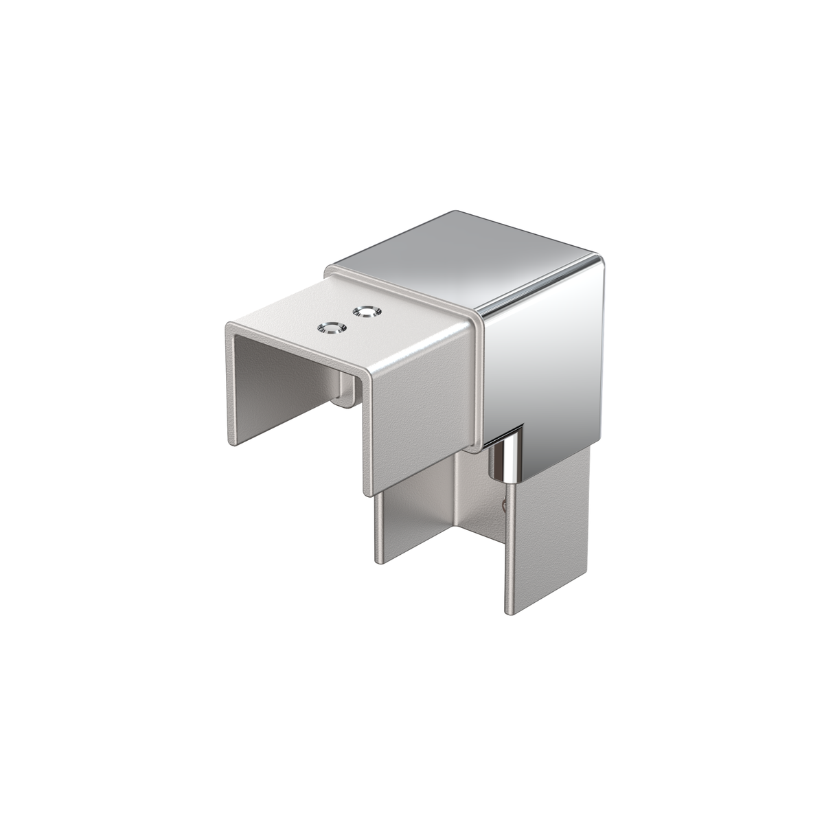 Stainless Steel Glass Cap Rail Fittings