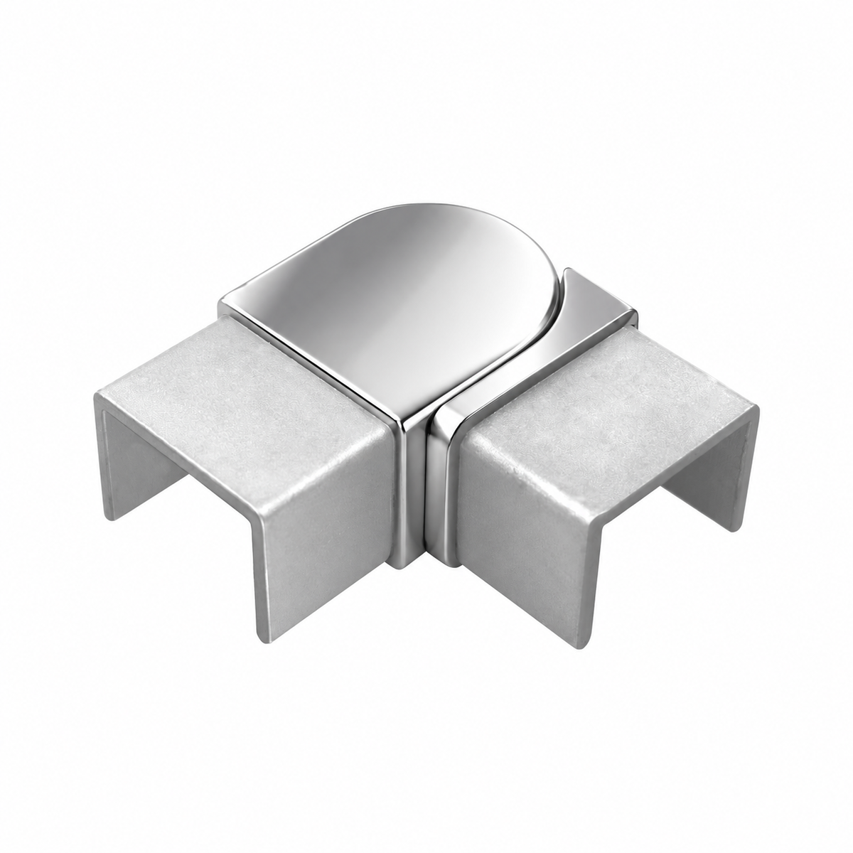 Stainless Steel Glass Cap Rail Fittings
