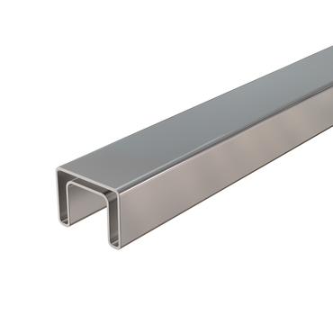 Rectangular Stainless Steel Glass Cap Rail