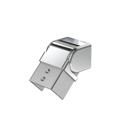 Stainless Steel Glass Cap Rail Fittings