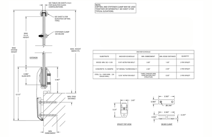 Tilt Lock Edge Spigot Spec Sheet